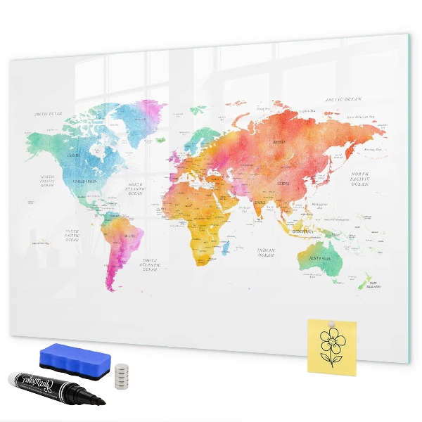 Magnetyczna tablica do rysowania Mapa wspomnień z osobistymi zdjęciami