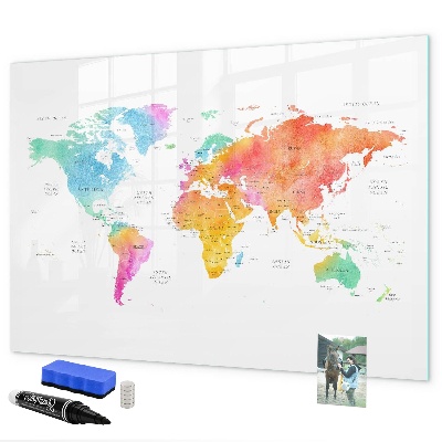Magnetyczna tablica do rysowania Mapa wspomnień z osobistymi zdjęciami