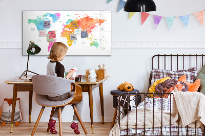 Magnetyczna tablica do rysowania Mapa wspomnień z osobistymi zdjęciami