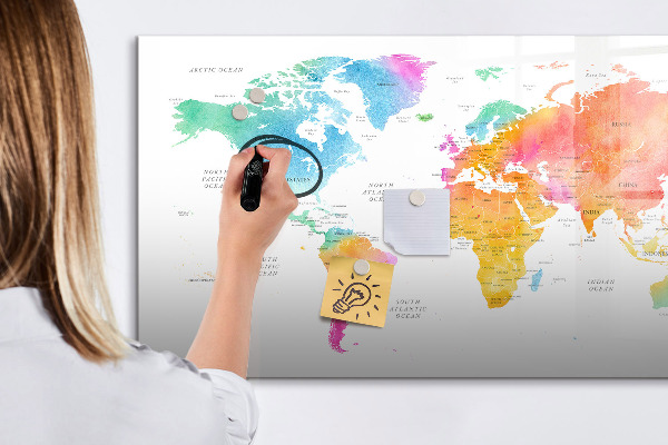 Magnetyczna tablica do rysowania Mapa wspomnień z osobistymi zdjęciami