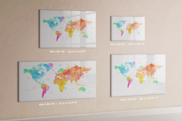 Magnetyczna tablica do rysowania Mapa wspomnień z osobistymi zdjęciami
