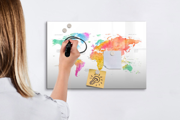 Magnetyczna tablica do rysowania Mapa wspomnień z osobistymi zdjęciami