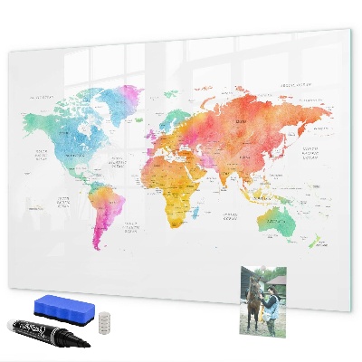 Magnetyczna tablica do rysowania Mapa wspomnień z osobistymi zdjęciami
