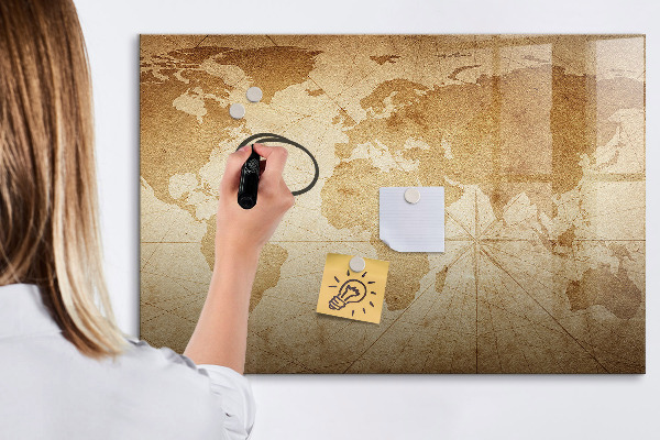 Tablica do rysowania magnetyczna Mapa wspomnień z dodatkowymi akcesoriami