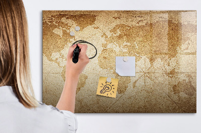 Tablica do rysowania magnetyczna Mapa wspomnień z dodatkowymi akcesoriami