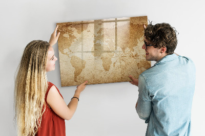 Tablica do rysowania magnetyczna Mapa wspomnień z dodatkowymi akcesoriami