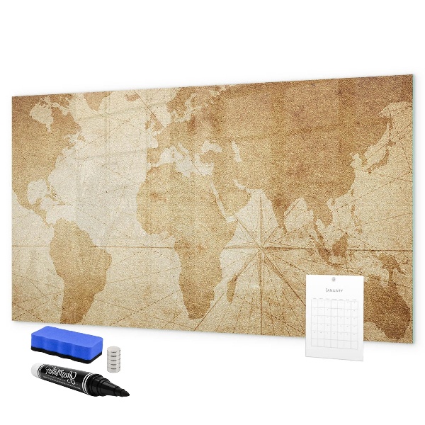 Tablica do rysowania magnetyczna Mapa wspomnień z dodatkowymi akcesoriami