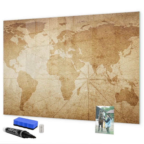 Tablica do rysowania magnetyczna Mapa wspomnień z dodatkowymi akcesoriami