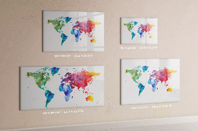 Magnetyczna tablica do rysowania Kolorowa mapa do wspomnień i notatek