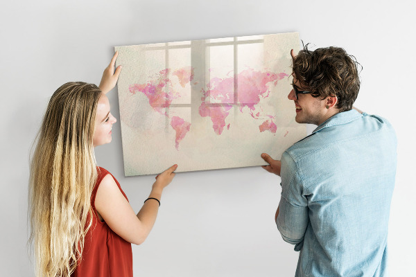 Magnetyczna tablica do rysowania Mapa wspomnień z bliskimi i pupilem