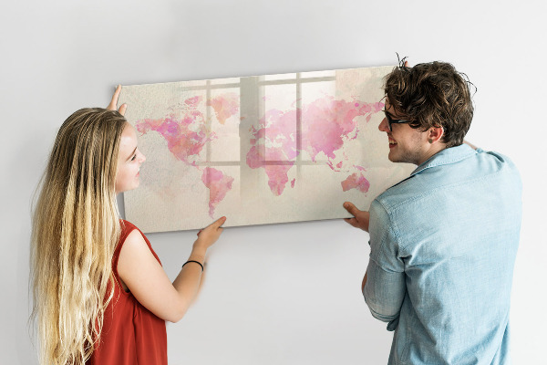 Magnetyczna tablica do rysowania Mapa wspomnień z bliskimi i pupilem