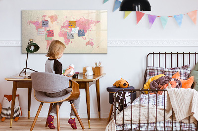 Magnetyczna tablica do rysowania Mapa wspomnień z bliskimi i pupilem