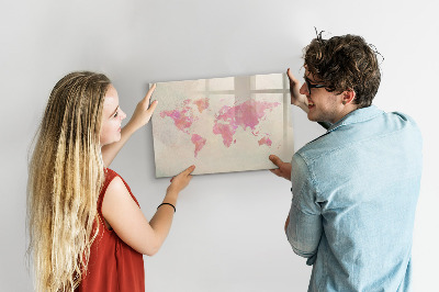 Magnetyczna tablica do rysowania Mapa wspomnień z bliskimi i pupilem