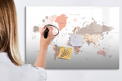 Tablica magnetyczna z pisakiem Mapa wspomnień z ulubionymi zdjęciami