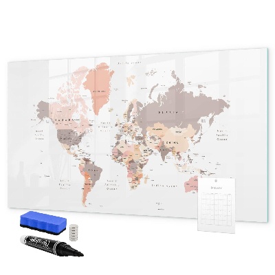 Tablica magnetyczna z pisakiem Mapa wspomnień z ulubionymi zdjęciami