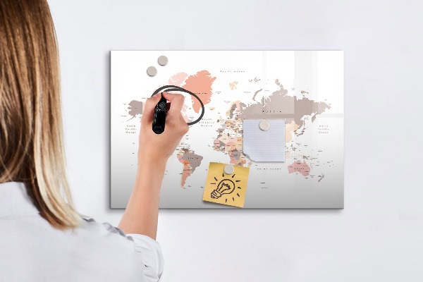 Tablica magnetyczna z pisakiem Mapa wspomnień z ulubionymi zdjęciami