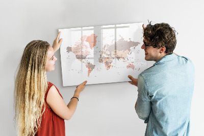 Tablica magnetyczna z pisakiem Mapa wspomnień z ulubionymi zdjęciami
