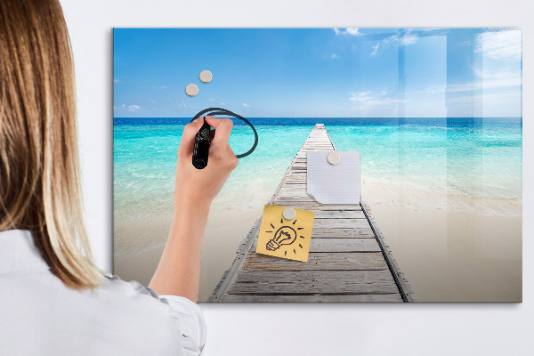 Tablica do rysowania magnetyczna Plaża z wspomnieniami i zdjęciami