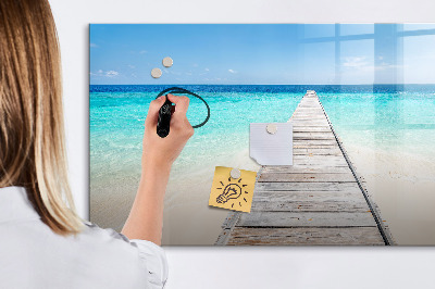 Tablica do rysowania magnetyczna Plaża z wspomnieniami i zdjęciami