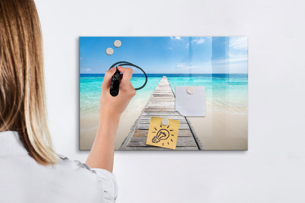 Tablica do rysowania magnetyczna Plaża z wspomnieniami i zdjęciami