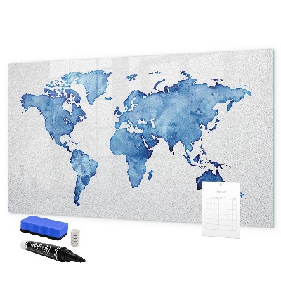 Tablica do rysowania magnetyczna Mapa świata z osobistymi wspomnieniami