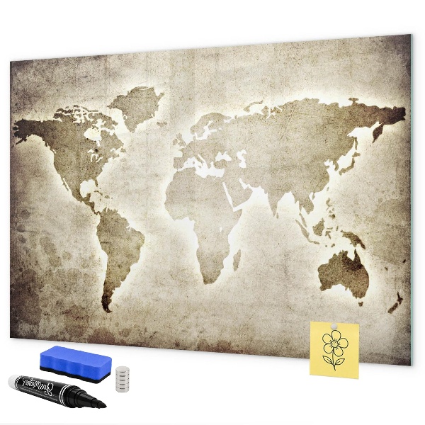 Tablica magnetyczna z pisakiem Mapa wspomnień z osobistymi zdjęciami