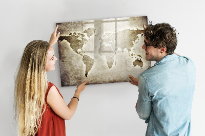 Tablica magnetyczna z pisakiem Mapa wspomnień z osobistymi zdjęciami