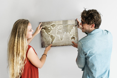 Tablica magnetyczna z pisakiem Mapa wspomnień z osobistymi zdjęciami
