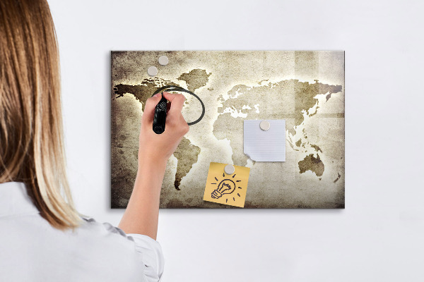 Tablica magnetyczna z pisakiem Mapa wspomnień z osobistymi zdjęciami