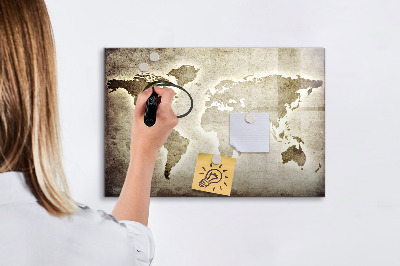 Tablica magnetyczna z pisakiem Mapa wspomnień z osobistymi zdjęciami