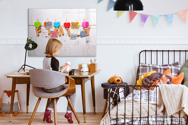 Magnetyczna tablica do rysowania Kolorowe wspomnienia na sznurku zdjęć