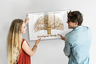 Tablica do rysowania magnetyczna Drzewo genealogiczne z miejscem na zdjęcia