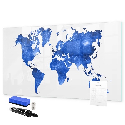 Magnetyczna tablica do rysowania Mapa świata z miejscami na zdjęcia