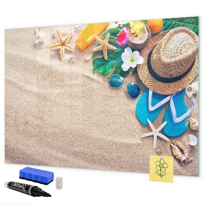 Magnetyczna tablica do rysowania Letnie wspomnienia na plaży