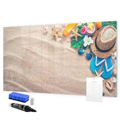 Magnetyczna tablica do rysowania Letnie wspomnienia na plaży