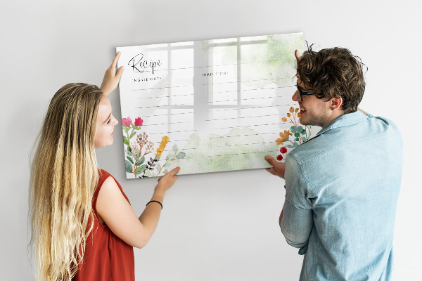 Tablica do rysowania magnetyczna Kreatywna tablica na przepisy i wspomnienia
