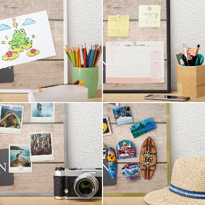 Ozdobna tablica na magnesy w czarnej ramie Motywacja codziennie