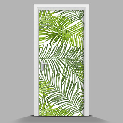 Naklejka na drzwi Palmowe liście