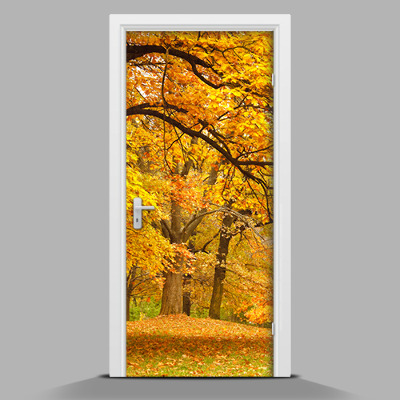 Naklejka na drzwi samoprzylepna Jesienny pejzaż