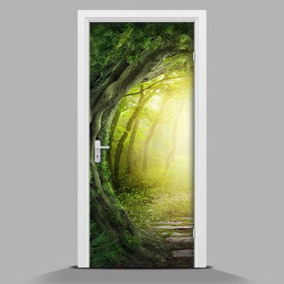 Naklejka na drzwi samoprzylepna Zaczarowany las