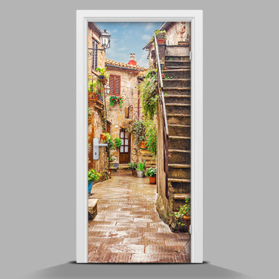 Naklejka fototapeta na drzwi Śliczna uliczka w veronie