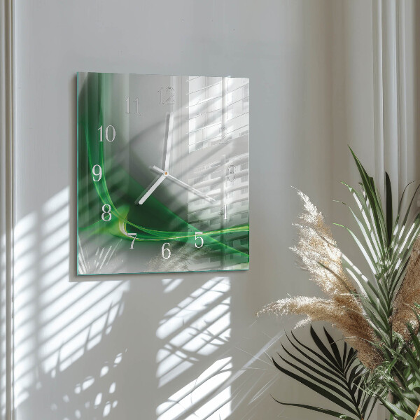 Zegar ścienny kwadratowy Abstrakcyjne Linie