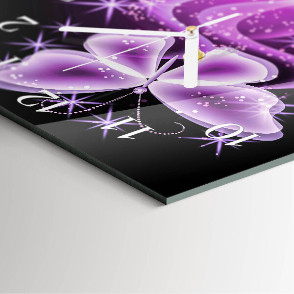 Kwadratowy zegar Motyl