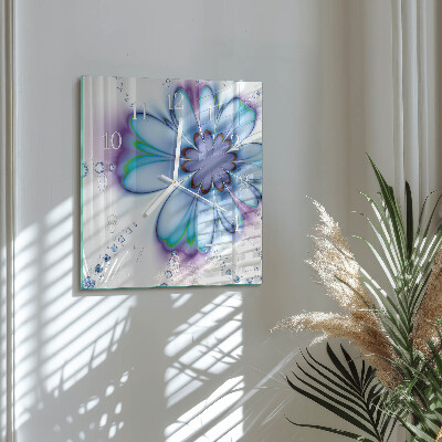 Kwadratowy zegar Kwiat