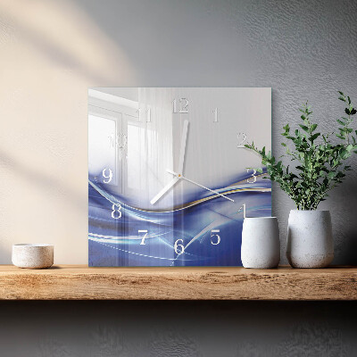 Zegar ścienny kwadratowy Abstrakcyjne Linie