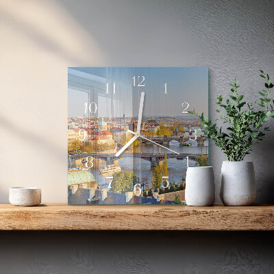 Kwadratowy zegar Miasto Praga