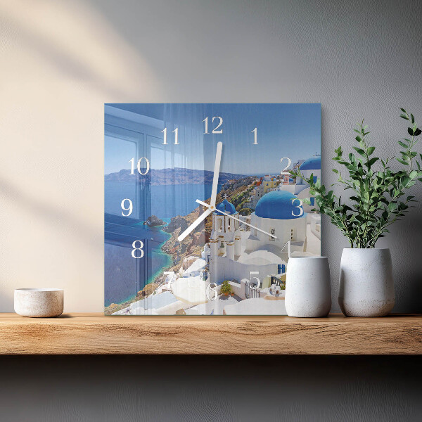 Kwadratowy zegar Santorini