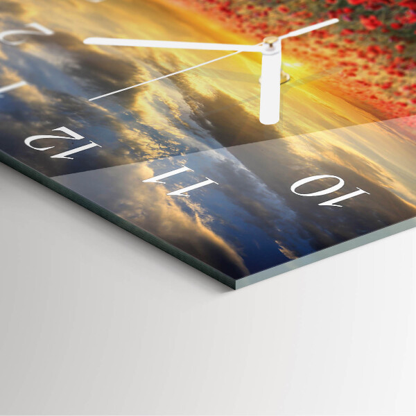 Kwadratowy zegar Pole Makowe