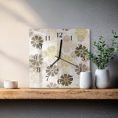 Zegar kwadratowy Sztuka Kwiatowa
