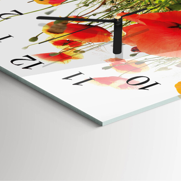 Zegar szklany kwadratowy Maki